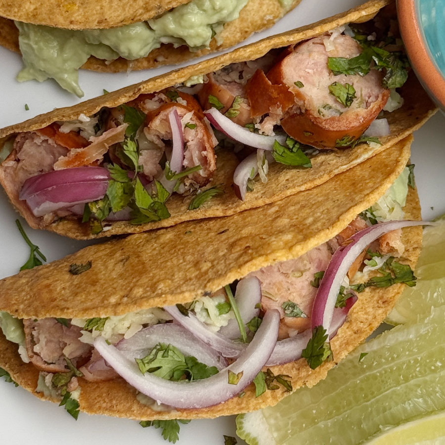 Mini tacos crujientes de Chorizo Santarrosano