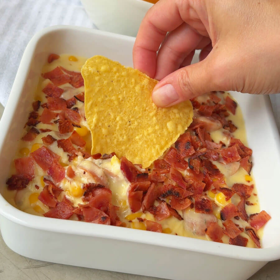 Dip de queso fundido con Chorizo de Cerdo Fazán